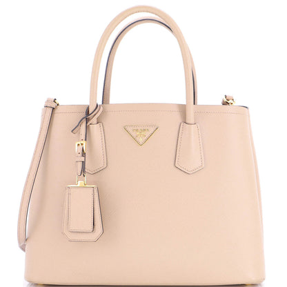 Prada Cuir Double Tote Saffiano Leather Medium