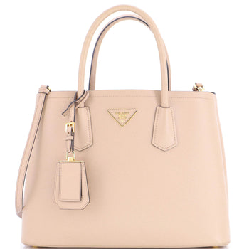 Prada Cuir Double Tote Saffiano Leather Medium