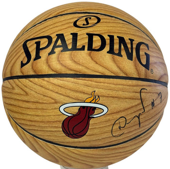 Goran Dragic Autographed Heat Spalding Logo