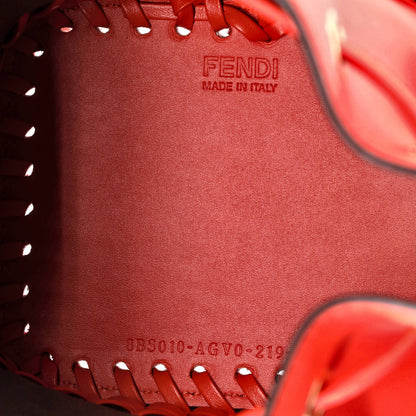 Fendi Mon Tresor Bucket Bag Leather With Whipstitch Detail Mini