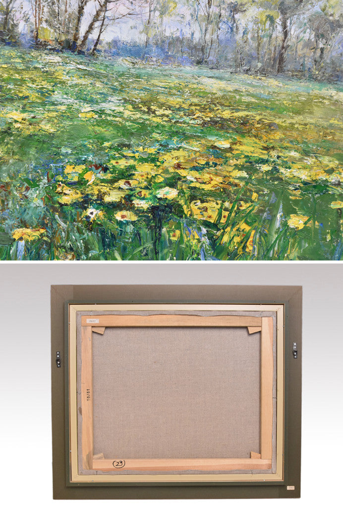 Pawel Lacki Spring Flowers 2005 Signed Original Oil Painting Polish Impression