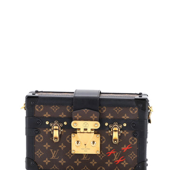 Louis Vuitton Petite Malle Handbag Monogram Canvas