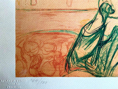 Edvard Munch "Friedrich Nietzsche" Signed Coa