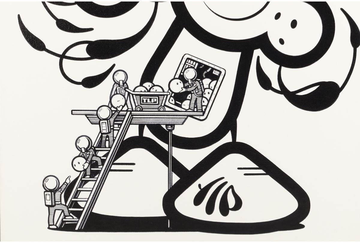 The London Police Tlp Here We Grow 2019 Signed Original Acrylic On Canvas 50Cm