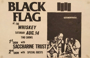 Black Flag Vintage Concert Poster At The Whiskey