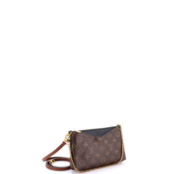 Louis Vuitton Pallas Clutch Monogram Canvas With Leather