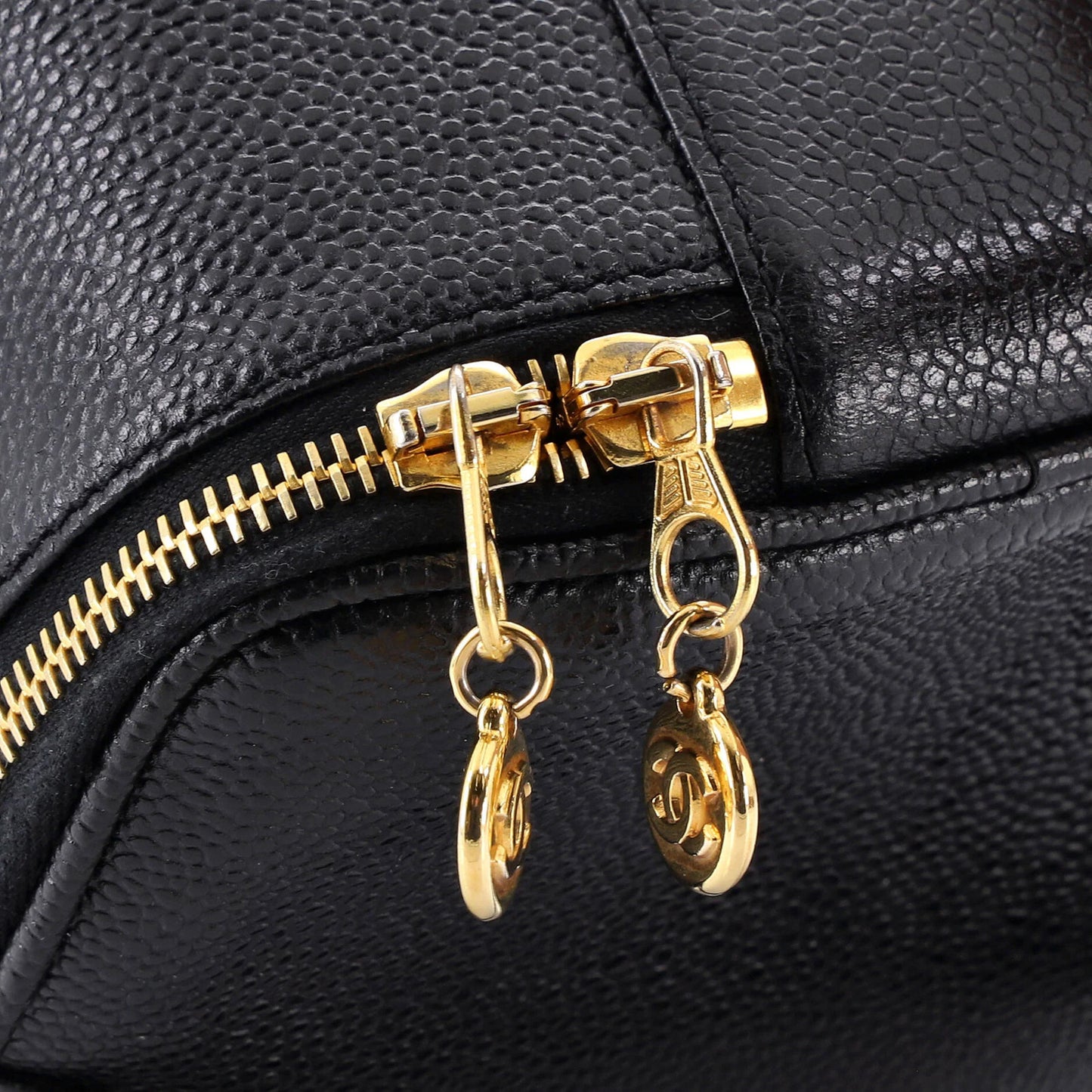 Chanel Vintage Timeless Vanity Case Caviar Mini