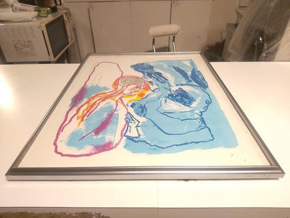 Pieter Defesche Lithograph "Devotion" Signed
