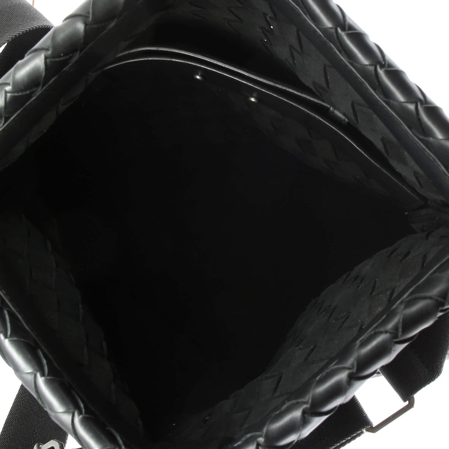 Bottega Veneta Classic Fold Over Messenger Bag Intrecciato Leather Large