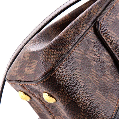 Louis Vuitton Bond Street Handbag Damier With Leather Bb