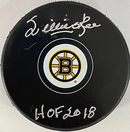 Willie O'Ree Autographed Boston Bruins Official Puck