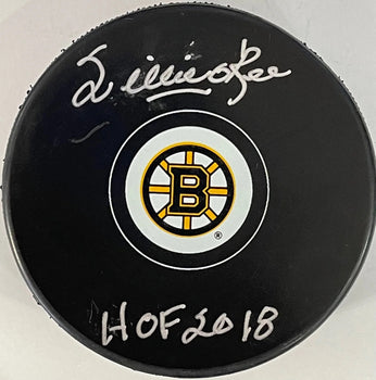 Willie O'Ree Autographed Boston Bruins Official Puck