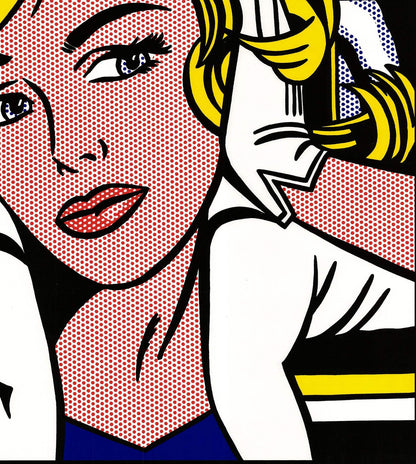 Roy Lichtenstein M...Maybe " Serigraph Pop Art Yellow Multicolor