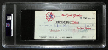 Roy White Signed/Auto 1975 Ny Yankees Payroll