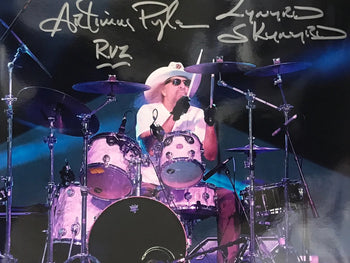 Artimus Pyle Autographed 8X10 Photo & Drumstick