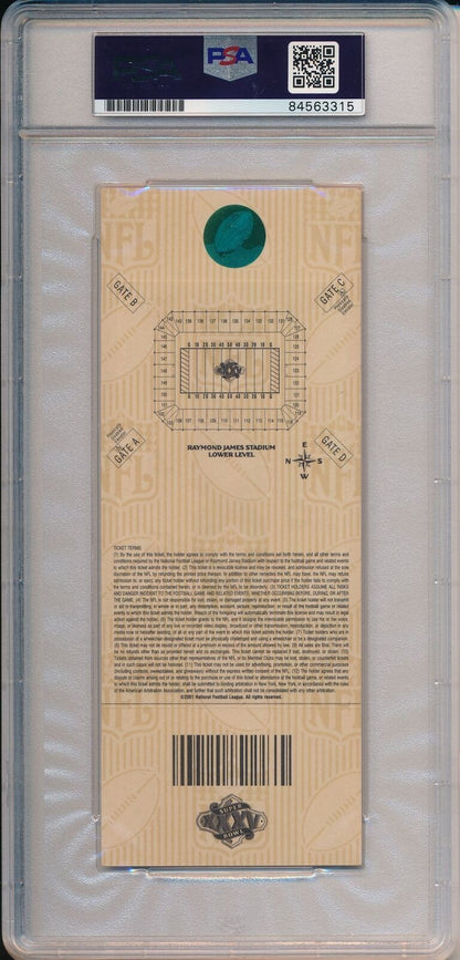 Super Bowl Xxxv Full Ticket Signed By Ravens Mvp Ray Lewis Hof Psa/Dna 10 167514