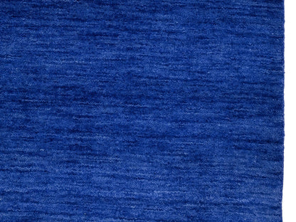 Royal Blue Pictorial Style 8X10 Gabbeh Modern Rug