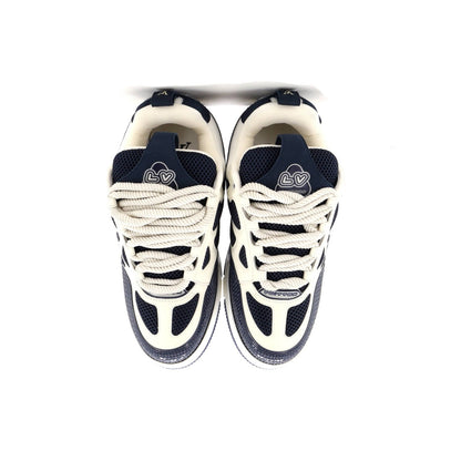 Louis Vuitton Men'S Lv Skate Sneakers Technical Mesh With Leather And Suede