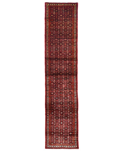 Hand-Knotted Wool Oriental Runner Rug Oversized