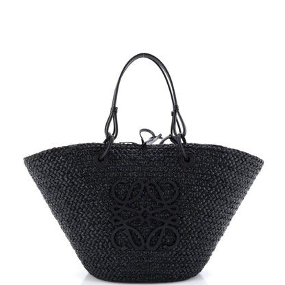 Loewe Paula'S Ibiza Anagram Basket Tote Woven Raffia Medium