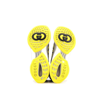 Gucci Men'S Run Sneakers Embroidered Technical Fabric