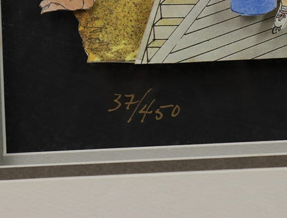 Mcgee "On The Boardwalk - Atlantic City" Signed Serigraph 37/450 Framed