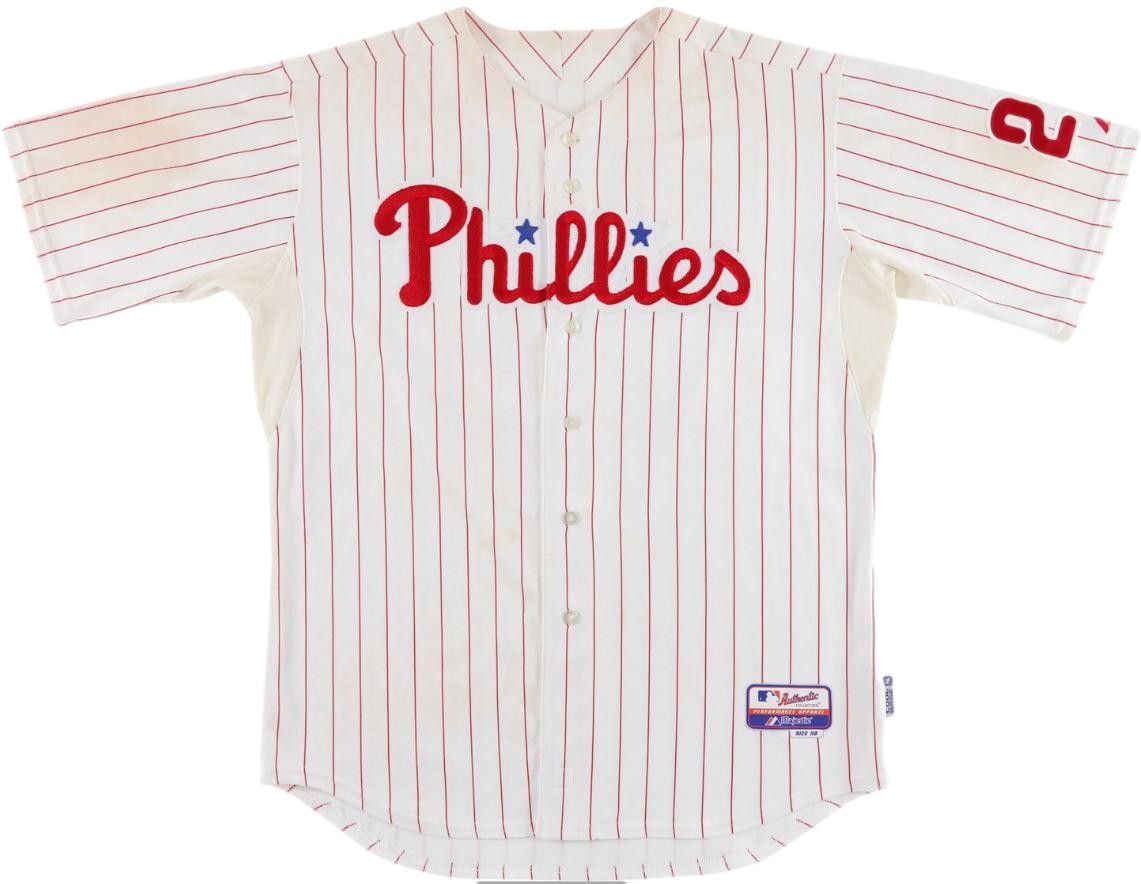 Jayson Werth Signed Game Used 2008 Jersey Philadelphia Phillies Psa/Dna 179920