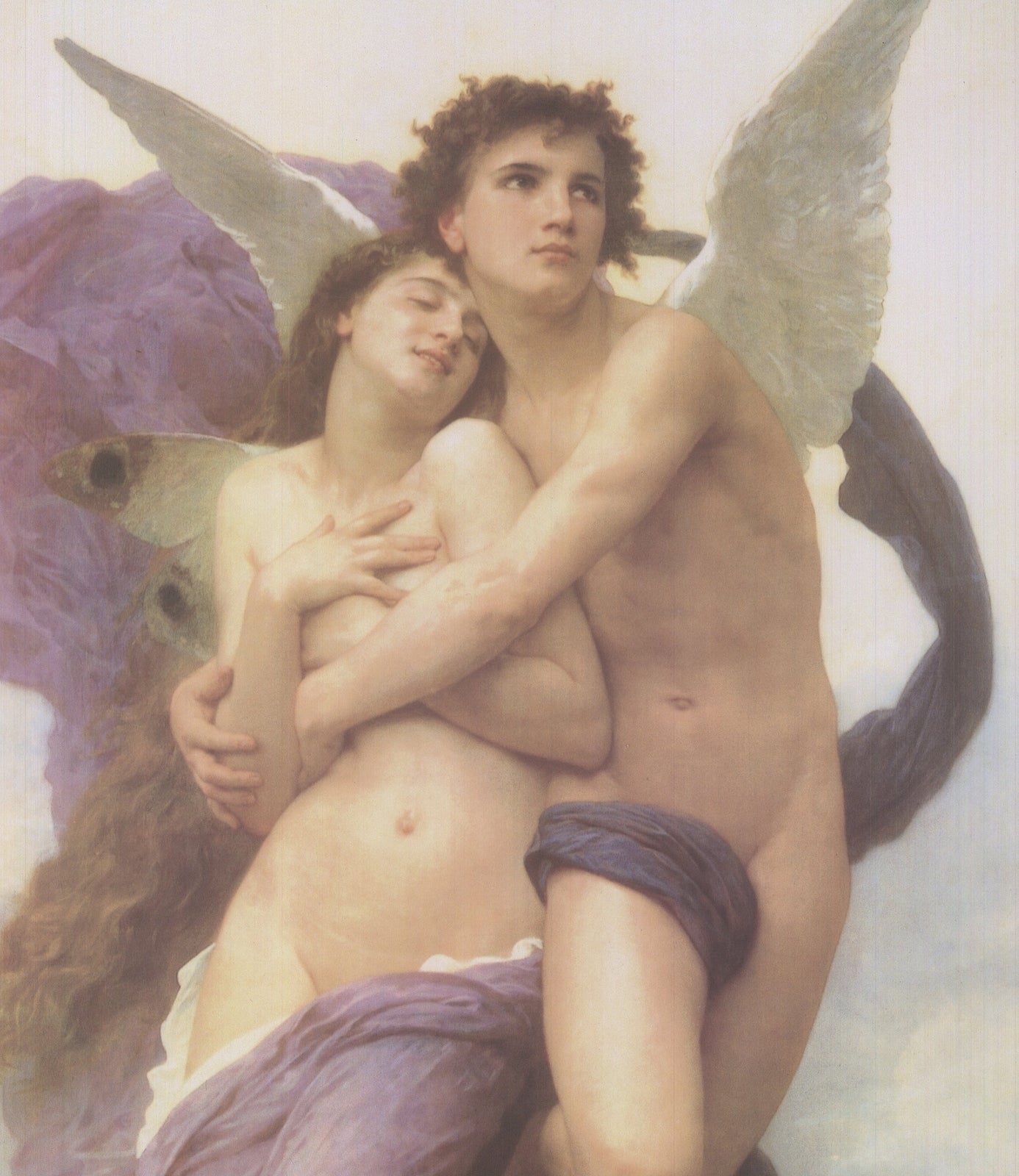 William-Adolphe Bouguereau The Seduction Of Psyche " Poster Real