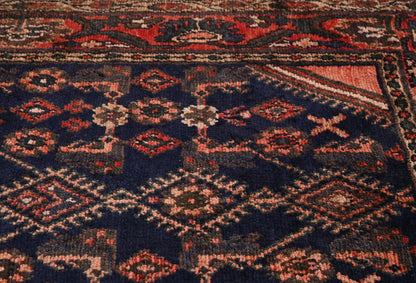 Hand-Knotted Vintage Oriental Rug 3'6X6'5 Ft