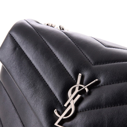 Saint Laurent Loulou Shoulder Bag Matelasse Chevron Leather Small