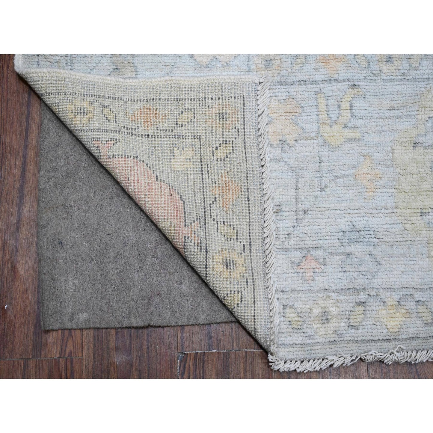 8'3"X10' Silver Chalice Gray Vegetable Dyes Angora Oushak Oriental Rug