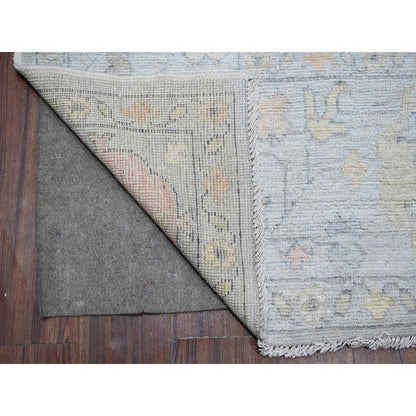 8'3"X10' Silver Chalice Gray Vegetable Dyes Angora Oushak Oriental Rug