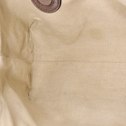 Gucci Courrier Convertible Soft Open Tote Gg Coated Canvas With Applique Large