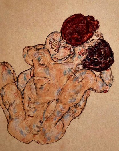 Egon Schiele Lithograph Coa Signed Numbered Stamp -Edvard Munch