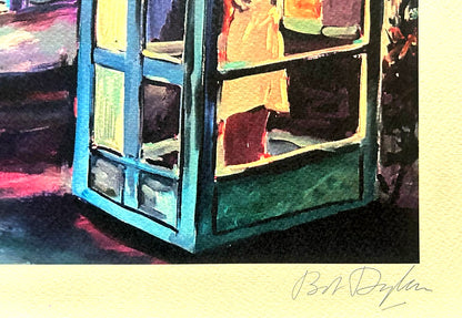 Bob Dylan Lithograph Coa Signed Op Numbered Pencil Modern Museum
