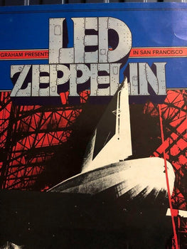 Rare Vintage Original Led Zeppelin Concert Poster
