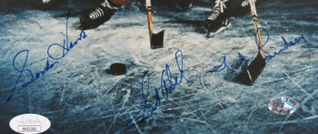 Gordie Howe/Sid Abel/Ted Lindsay Autographed 8X10