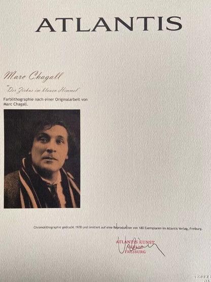Marc Chagall Lithograph Coa Original Numbered Signed Stamped Certified