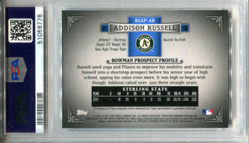 Addison Russell Autographed 2012 Bowman Sterling