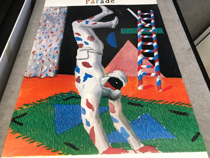 David Hockney Harlequin From Parade " Poster Pop Art Multicolor