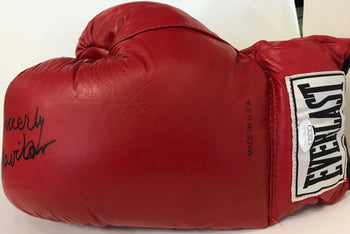 Kid Gaviln Autographed Red Everlast Left Boxing Glove (Jsa)