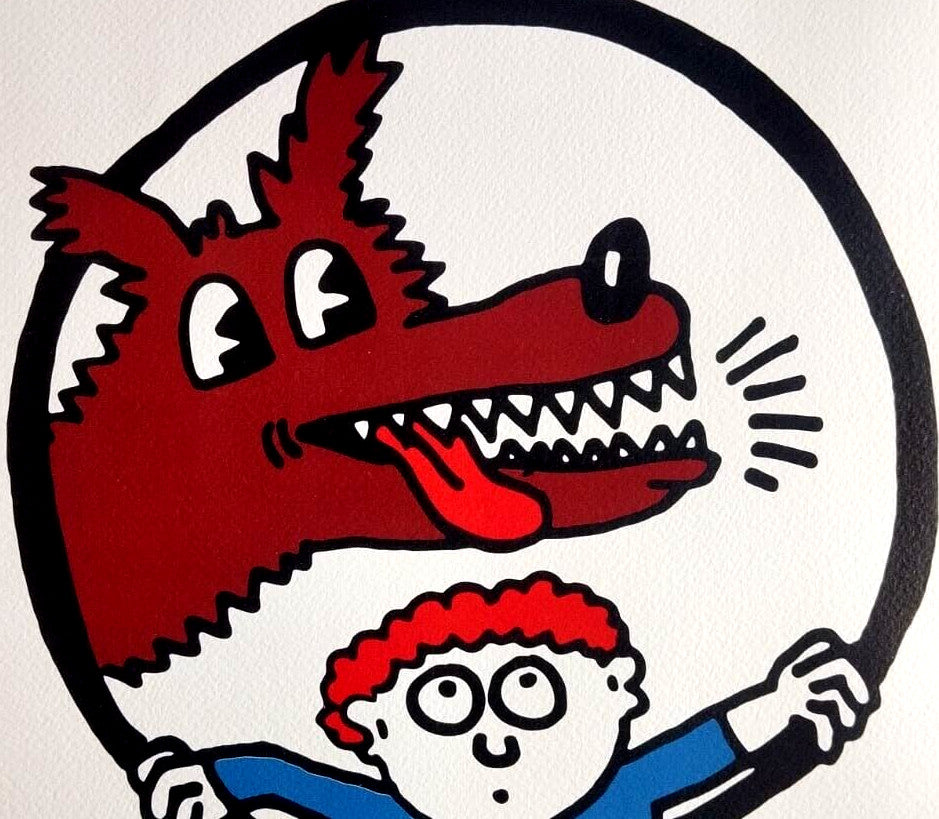 Keith Haring Lithograph Coa Signed Numbered By Hand Certified 180