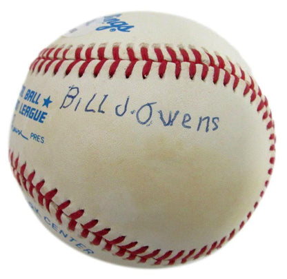 Bill Owens Signed Oal Baseball Negro League Birmingham Black Barons Psa/Dna