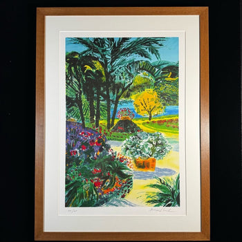Jean Pierre Pophillat Seaside Park Lithograph Signed Edition 194/200 Framed