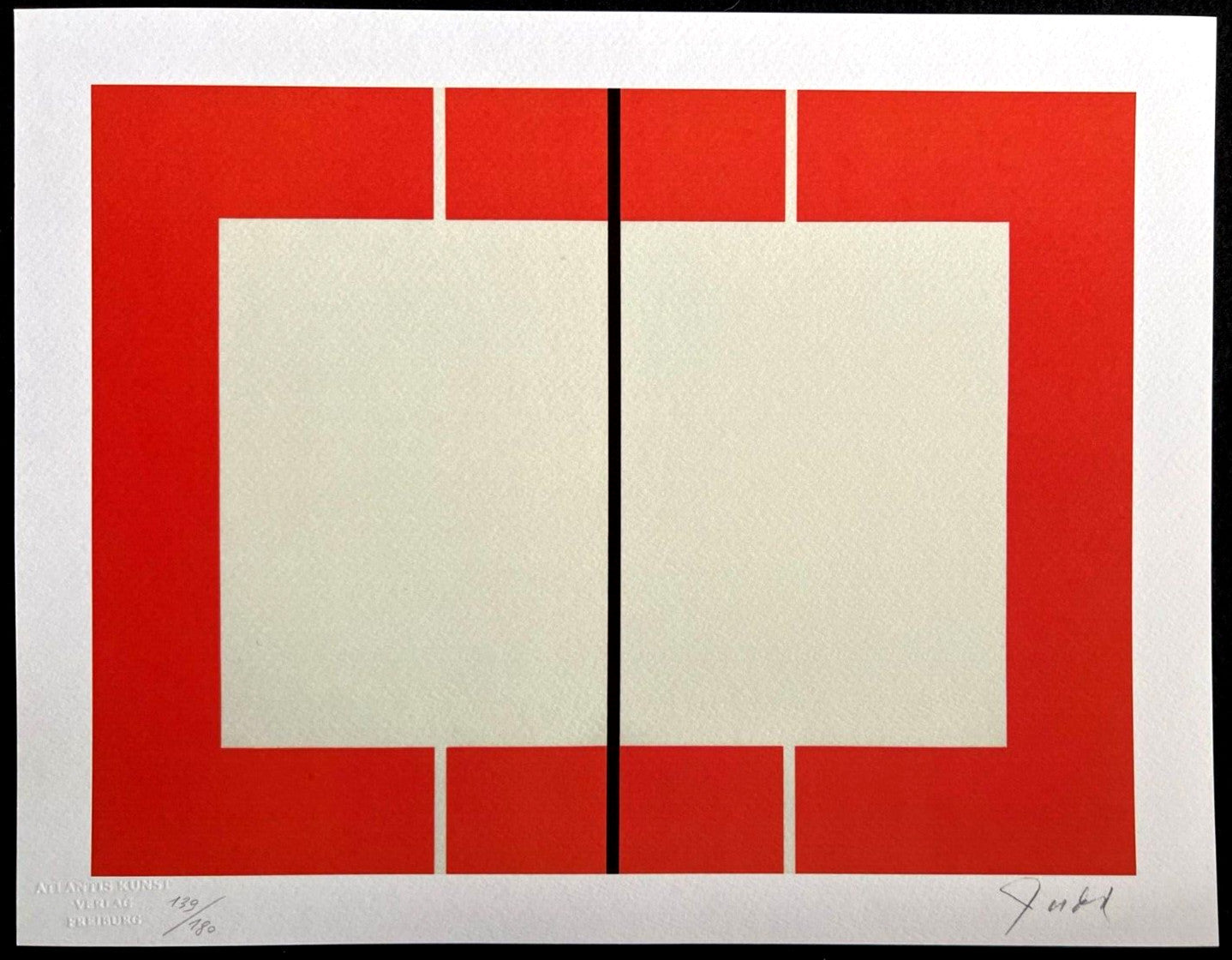 Donald Judd Lithograph 1987 Coa Signed Numbered Stamped