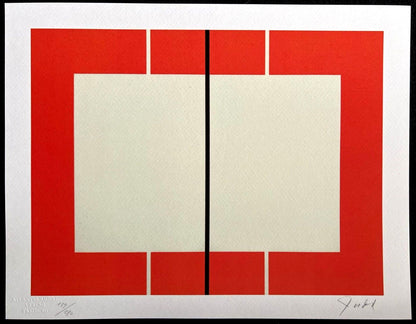 Donald Judd Lithograph 1987 Coa Signed Numbered Stamped