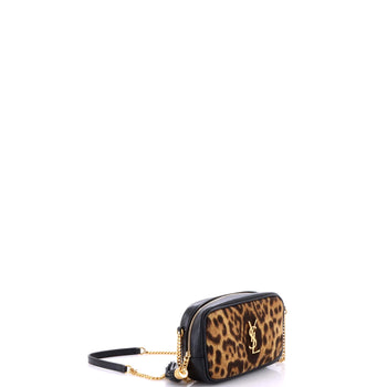 Saint Laurent Lou Camera Bag Printed Canvas And Leather Mini