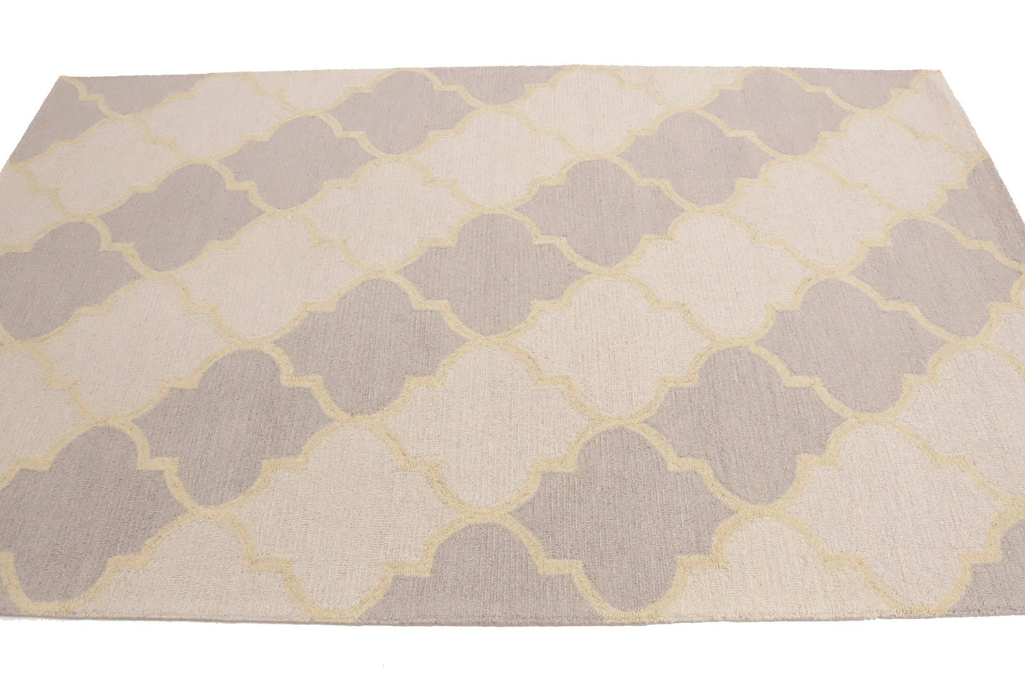 Hand Tufted 5x8 Pastel Modern Decor Rug for Bedroom Carpet