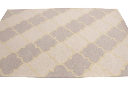 Hand Tufted 5x8 Pastel Modern Decor Rug for Bedroom Carpet