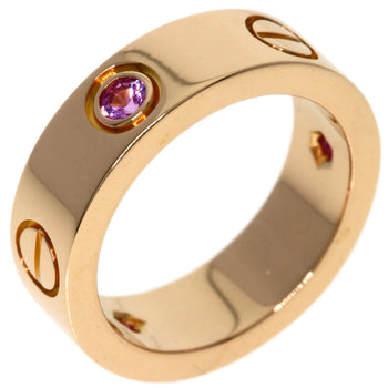 Cartier Ring Love Ring Pink Sapphire # 48 K18